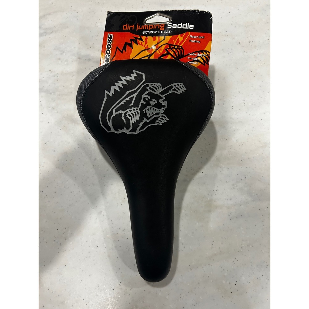 WOW! Mongoose Extreme Gear Dirt Jumping Saddle Bike Seat Black BMX MTB New